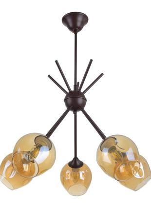 Люстра стельова класична e27 60w br (lk-677c/5) brille 24-336