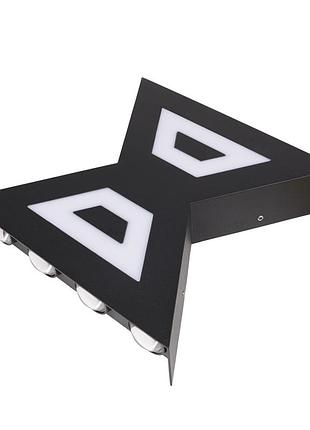 Підсвітка al-604/8х1w ww led ip54 bk brille 34-552