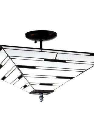 Люстра тіффані стельова e27 60w bk (bl-606c/2) brille 172349