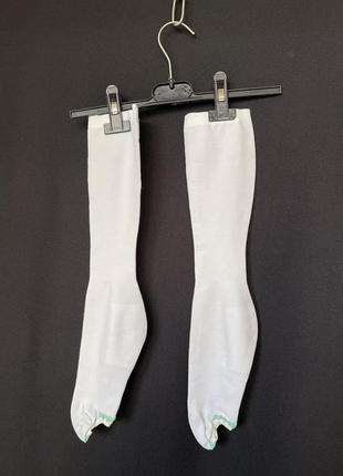 Brevet антиэмболические компрессионные чулки до колен белые гольфы small с отверстием на стопе