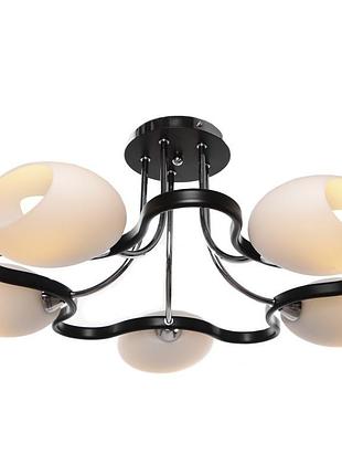 Люстра стельова класична e14 60w chr (br-373c/5) brille yl234