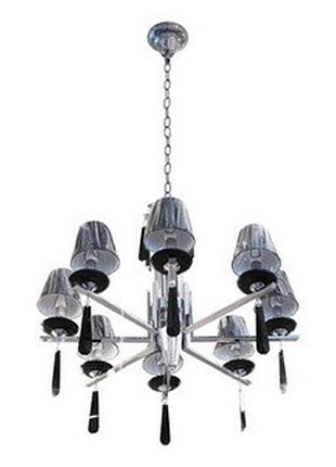 Люстра підвісна з абажуром класична e14 60w ch (bcl-303s/8) brille 186376