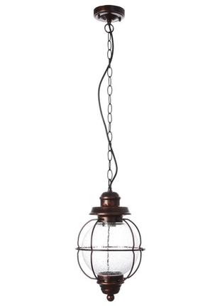 Світильник вуличний підвісний лофт gl-103 c red/bk brille 34-069