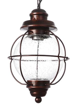 Світильник вуличний підвісний лофт gl-103 c red/bk brille 34-0692 фото