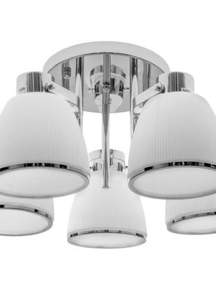 Люстра стельова для коридору e27 60w ch (lk-638c/5) brille 23-481