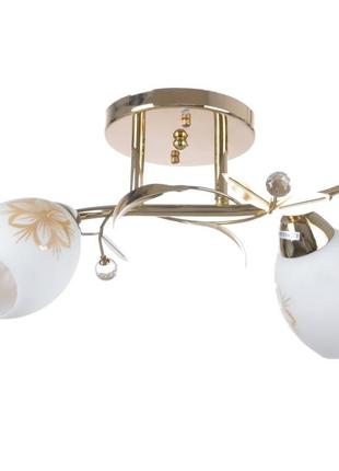 Люстра стельова класична e27 60w g (lk-386c/2) brille l67-092