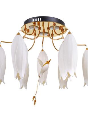 Люстра стельова флористика g9 45w g+wh (bkl-533c/9) brille 27-317