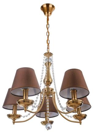 Люстра підвісна з абажуром класична e14 40w (bcl-730s/5) brille 23-578