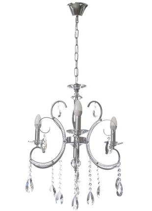 Люстра свічка підвісна кришталева e14 60w (bcl-660s/3) brille 22-840