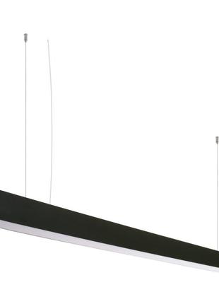 Лінійний підвісний світлодіодний світильник flf-66 45w nw bk led 1,2m brille 33-236