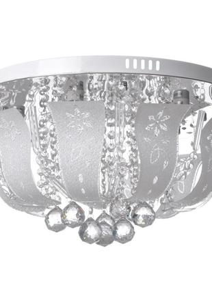 Люстра торт стельова з пультом led e14 60w rgb wh (bcl-651s/5) brille 22-768