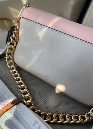 Женская сумка marc jacobs the j marc shoulder bag розовая6 фото