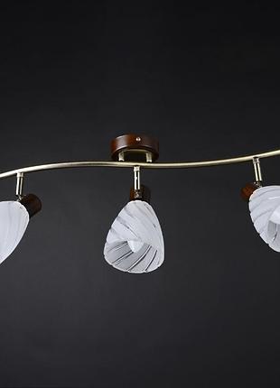 Світильник настінно-стельовий спот поворотний накладний htl-160/3 e14 brille l118-049