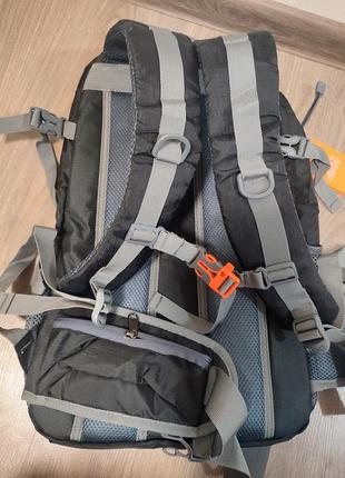 Рюкзак спортивный туристический / городской черный с желтым, 30-35 л