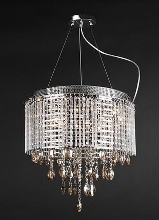 Люстра підвісна галогенна з абажуром g4 20w ch (br-01267s/12) brille 178481