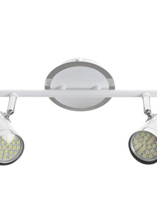 Світильник спот поворотний накладний htl-174/2 gu10 wh brille 26-405