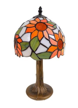 Настільна лампа тіффані br-658t/8-1 e14 brille 25-343