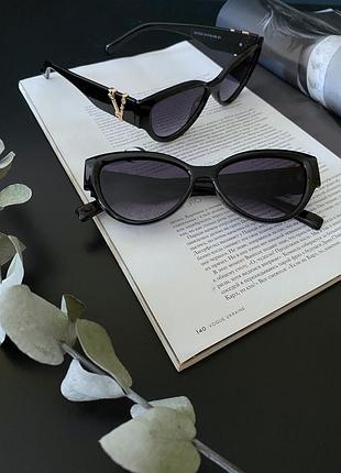 Очки солнцезащитные женские тренд / стильные женские солнцезащитные очки лисички