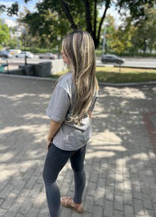 Парик мелирование блонд с каштановым, каскадная стрижка