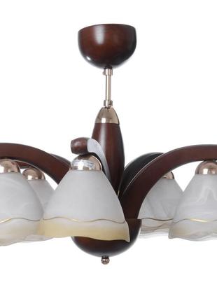 Люстра підвісна дерев'яна e14 60w br (bkl-412s/5) brille 180512