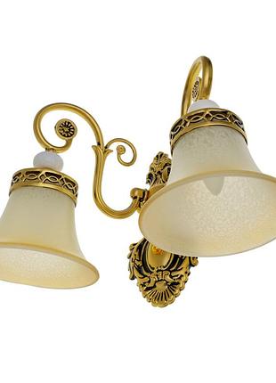 Бра настінне накладне класичне bkl-683w/2 e27 brille 29-203
