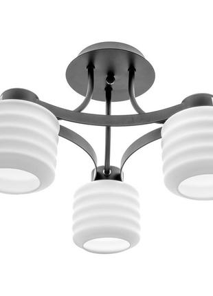 Люстра стельова класична e27 60w bk (br-01461c/3) brille 23-065