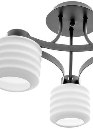 Люстра стельова класична e27 60w bk (br-01461c/3) brille 23-0652 фото