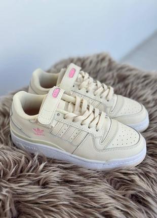 Кроссовки (adidas forum cream beige)🩷