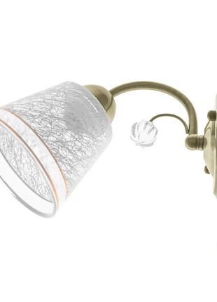 Бра настінне накладне класичне lk-637w/1 e27 ab brille 29-028
