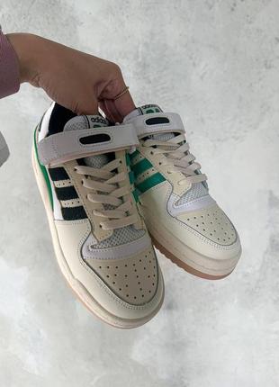 Кросівки adidas forum 84 low green premium жіночі