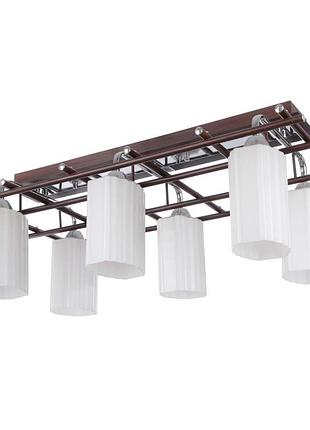 Люстра стельова e14 60w br (br-377c/6) brille yl251