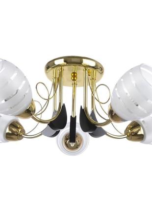 Люстра стельова класична e27 60w g (lk-333c/5) brille l67-011