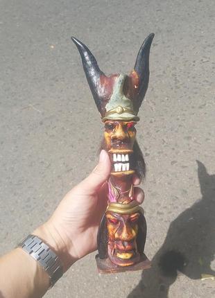 Индейцы статуэтка-амулет нож