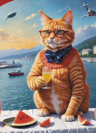 Блокноты на магните apriori , 5 шт, енот бодя, рыжий кот, символ года змея, херсонский арбуз