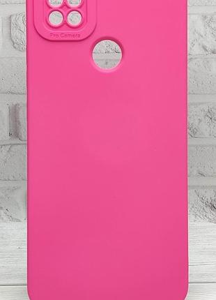 Чохол pro camera для xiaomi redmi 9c бампер із мікрофіброю рожевий