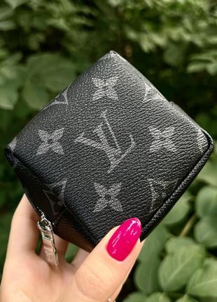 Мини сумочка луи вюиттон с логотипом в черном цвете