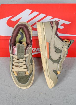 Кросівки nike air dunk jumbo medium olive7 фото