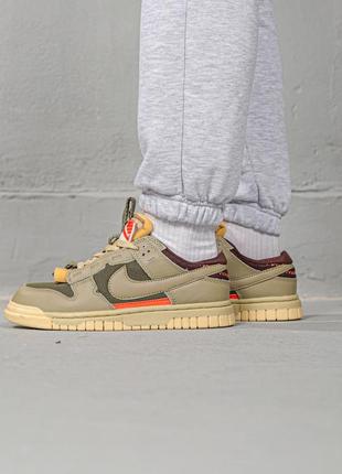 Кросівки nike air dunk jumbo medium olive2 фото