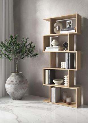 Вітрини для віталень,етажерки та тумби, полиця для книг, стелаж для дому, книжкова полиця дуб сонома