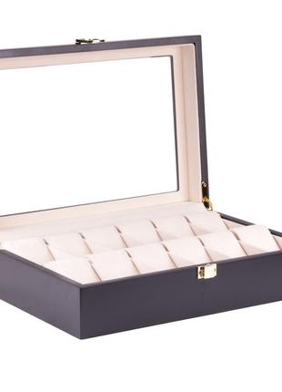 Скринька для зберігання годинників craft 12wb.mat.bl