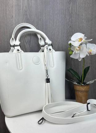 Велика жіноча сумка з віночком.