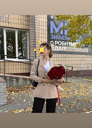 Класичний бежевий піджак