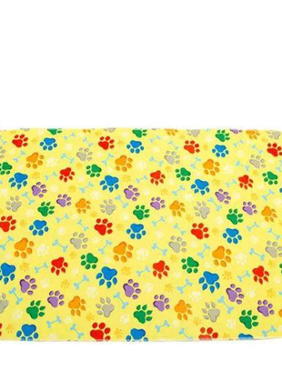 Багаторазова пелюшка для собак з лапками та кісточками 70*80