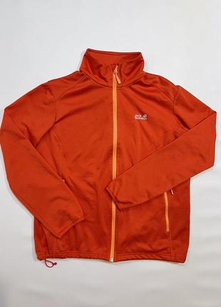Кофта/флиска jack wolfskin оранжевая