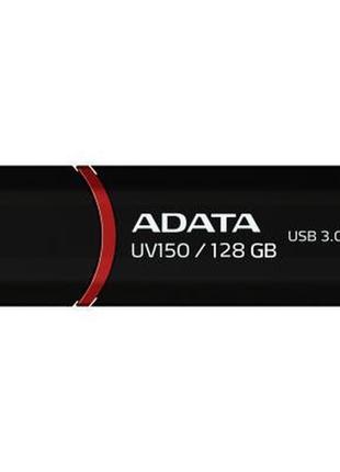 Usb флеш накопичувач adata 128gb uv150 black usb 3.0 (auv150-128g-rbk)