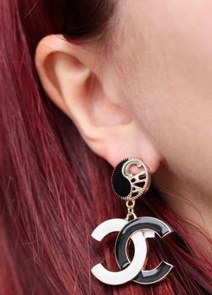 Сережки гвоздики з логотипом/посріблення та позолота 24к