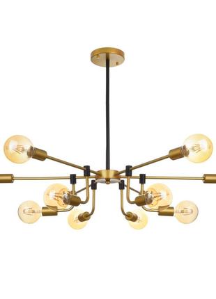 Люстра на 12 лампочок br-01 621s/12 e27 bk/g