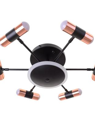 Світлодіодна люстра br-01 668c/12 led 36w bk/g