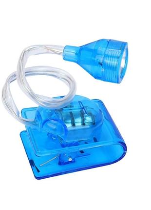 Світильник прозорий портативний для книг на прищіпці