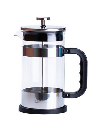 Заварник для чая френч пресс для кофе чайник заварочный стеклянный 1л ep